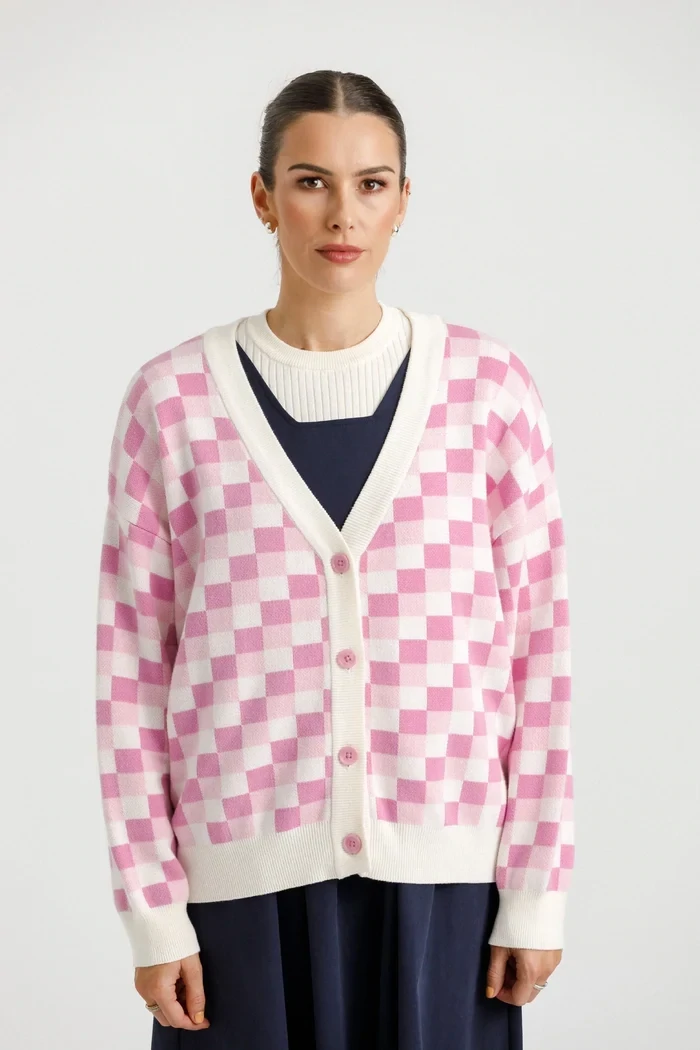 Thing Thing - Block Cardigan, Pattern: Ballerina, Size: 10