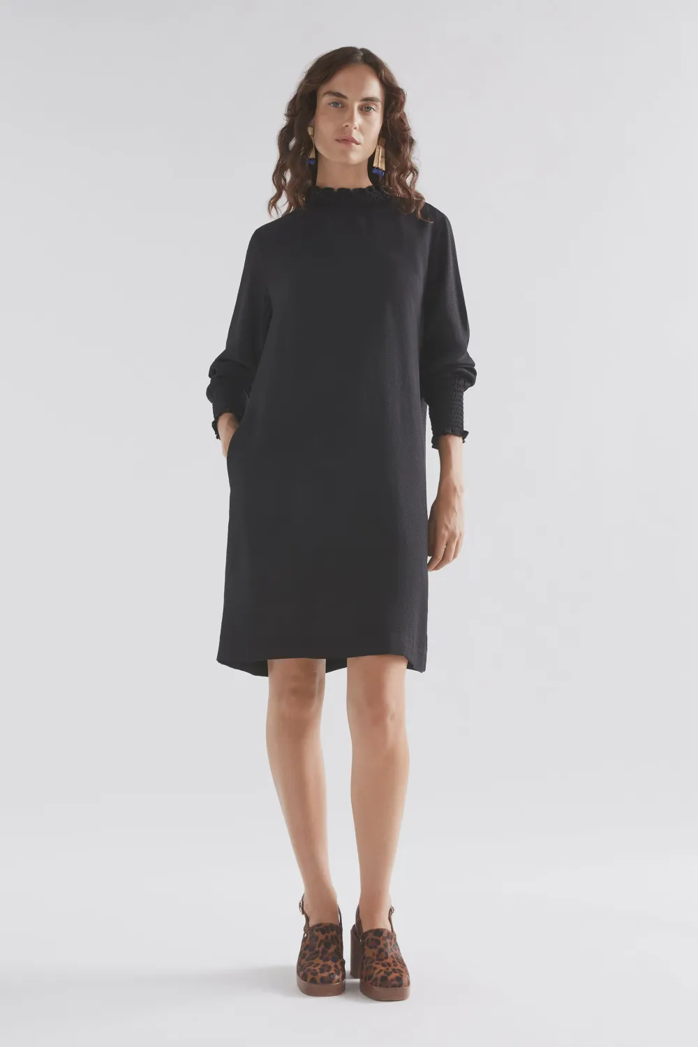 Veda Dress, Colour: Black, Size: 6