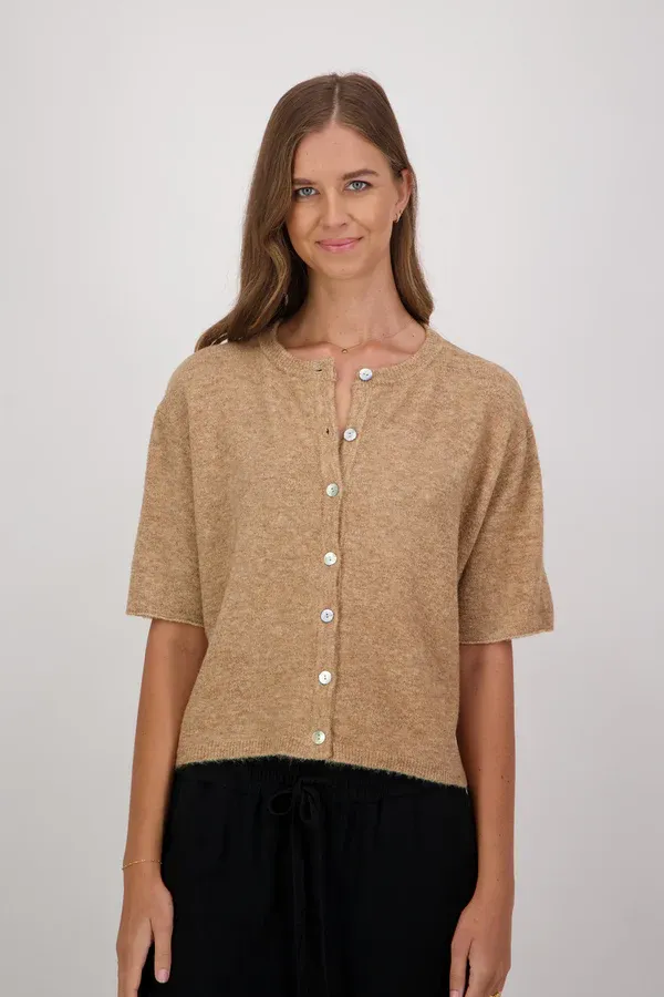 Daniella Cardigan, Colour: Camel, Size: Small