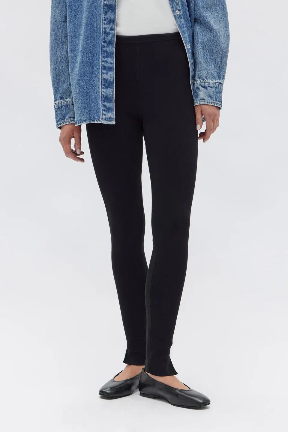 Aspen Knit Legging, Colour: Black, Size: 6