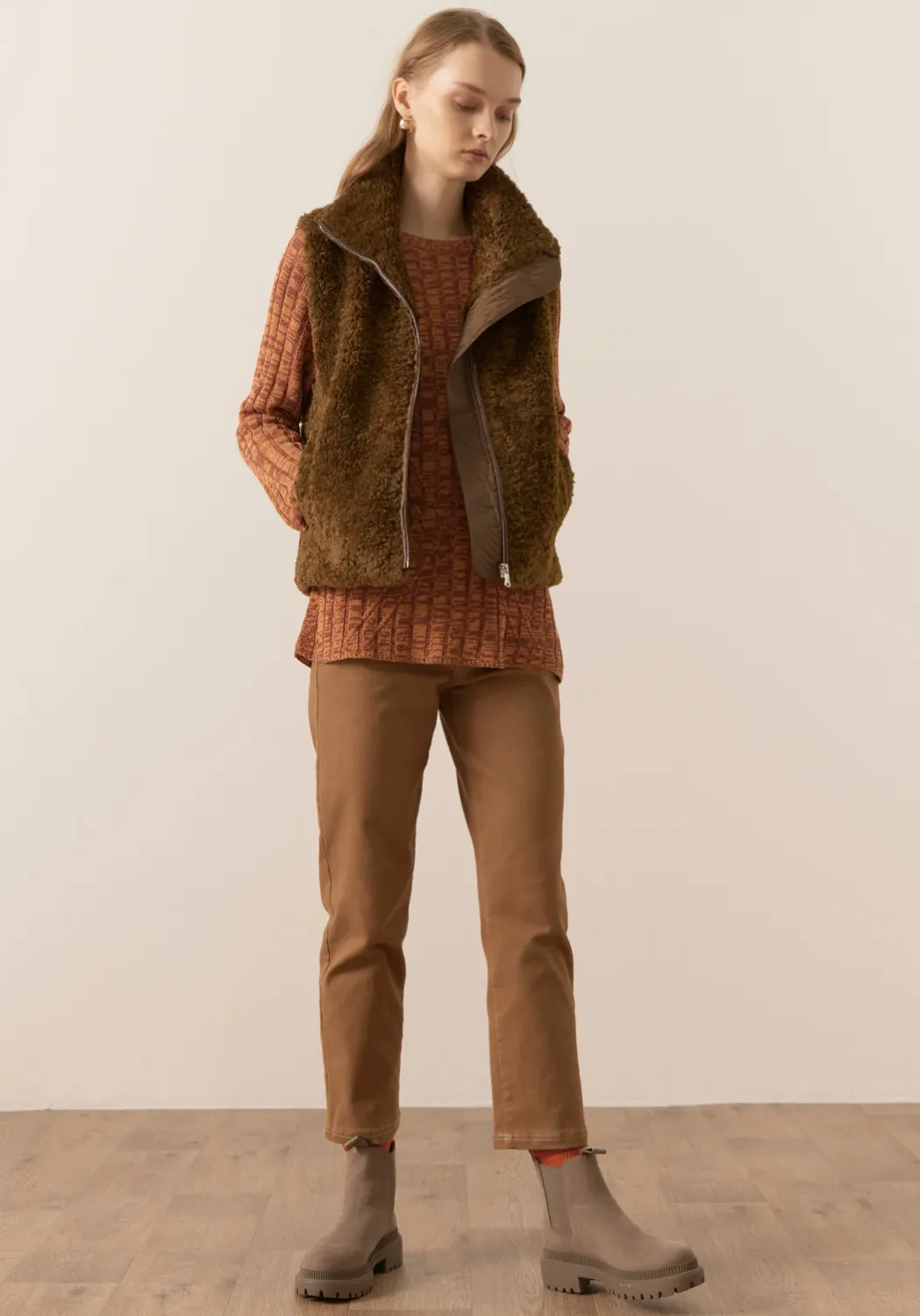 Darcy Cloud Vest, Colour: Toffee, Size: 6