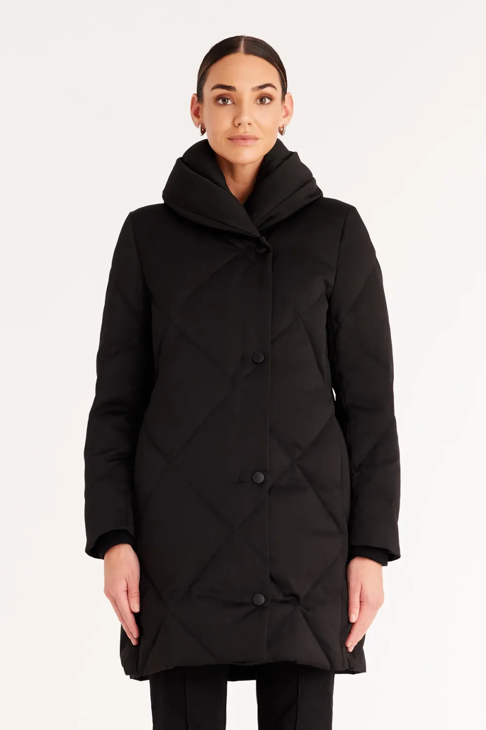 Quinn Puffer Black, Colour: Black, Size: 12