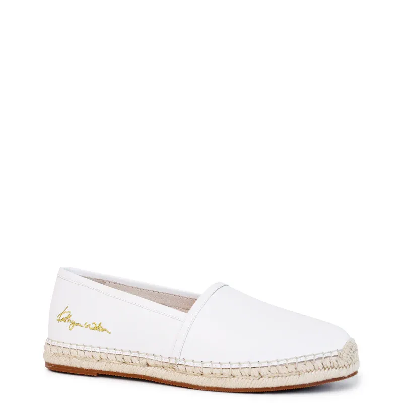 Giselle Espadrille - White Calf, Size: 37