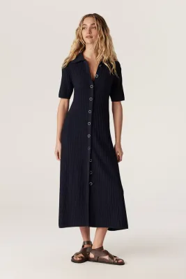 Brooke Crepe Rib Dress