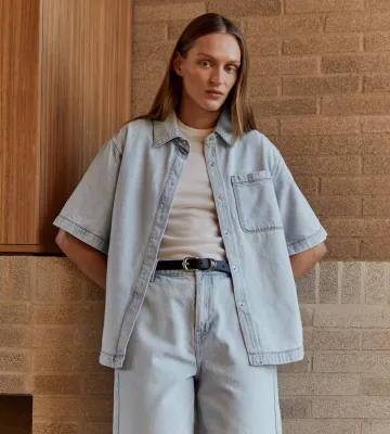 Marlow  Boxy Denim Shirt