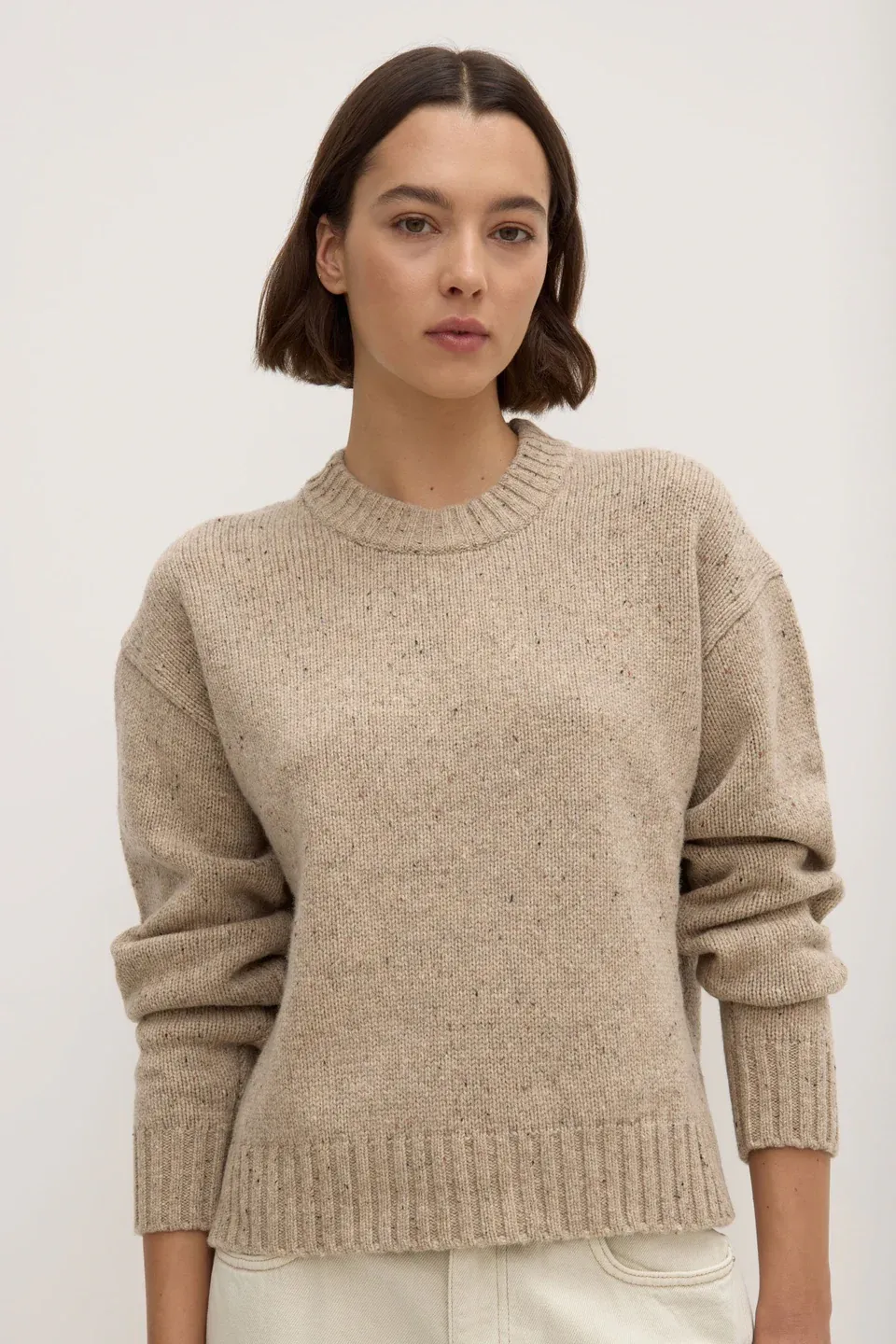 Beau Knit (+ colours), Size: 6, Colour: Stone/Marle