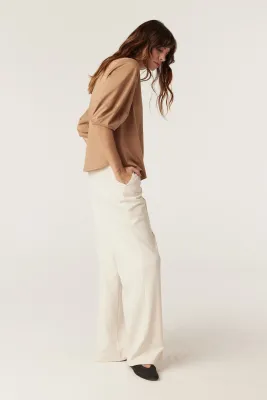 Pima Lantern Sleeve Top