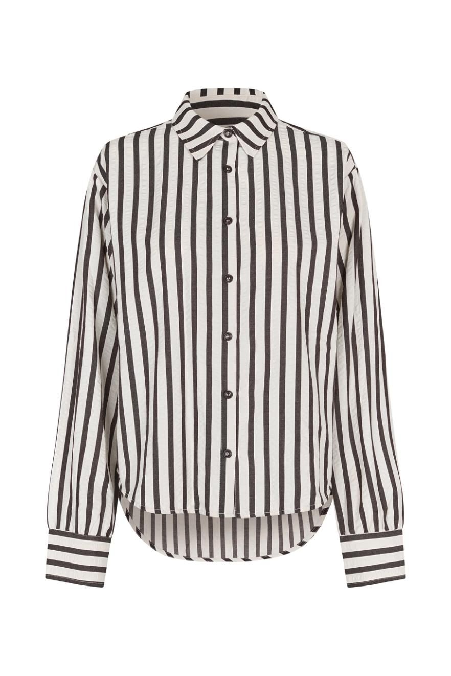 Bleeker Shirt, Colour: Black Stripe, Size: X Small