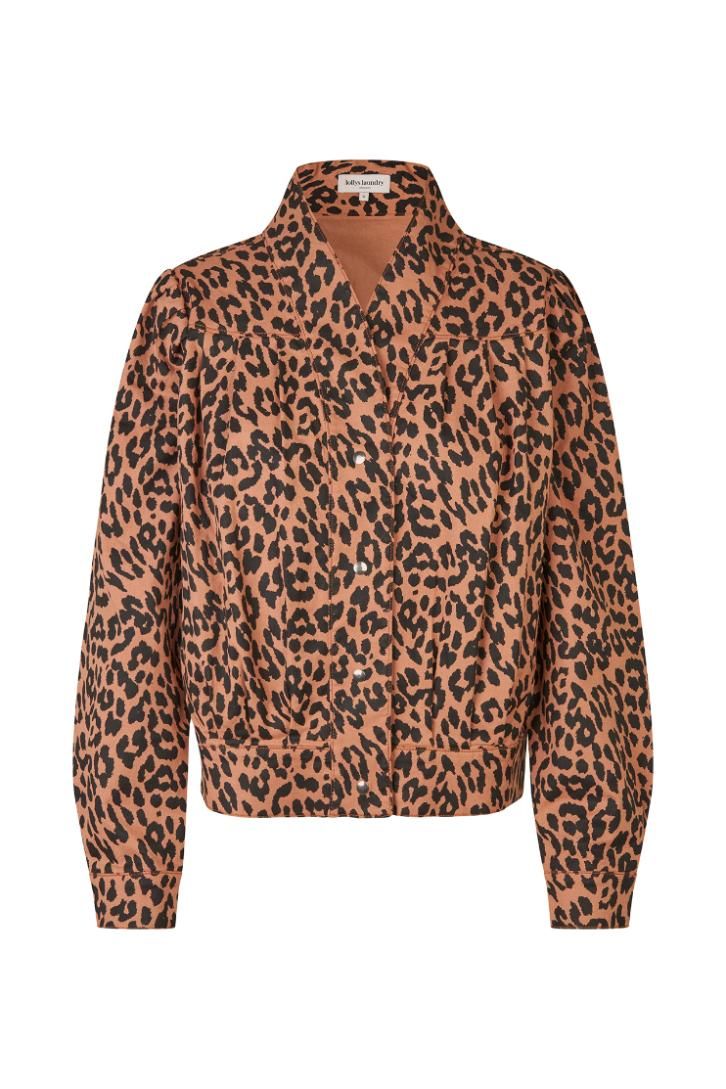 Irish Jacket, Colour: Leopard Print, Size: S