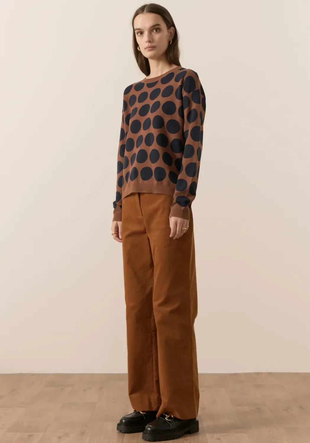 Melville Spot Intarsia Knit