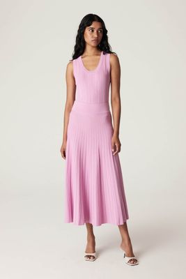 Crepe Pleated Skirt
