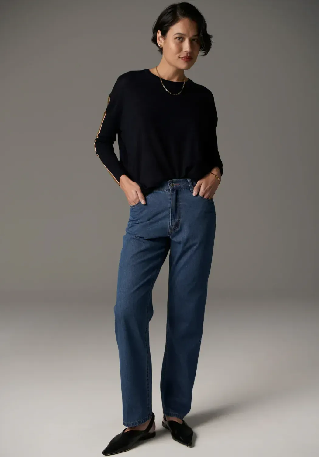 Bennet Drape Back Knit