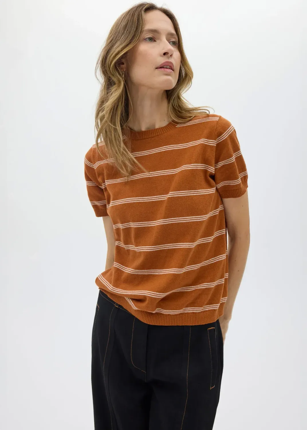 Beech Stripe Knit Tee (+ colours)