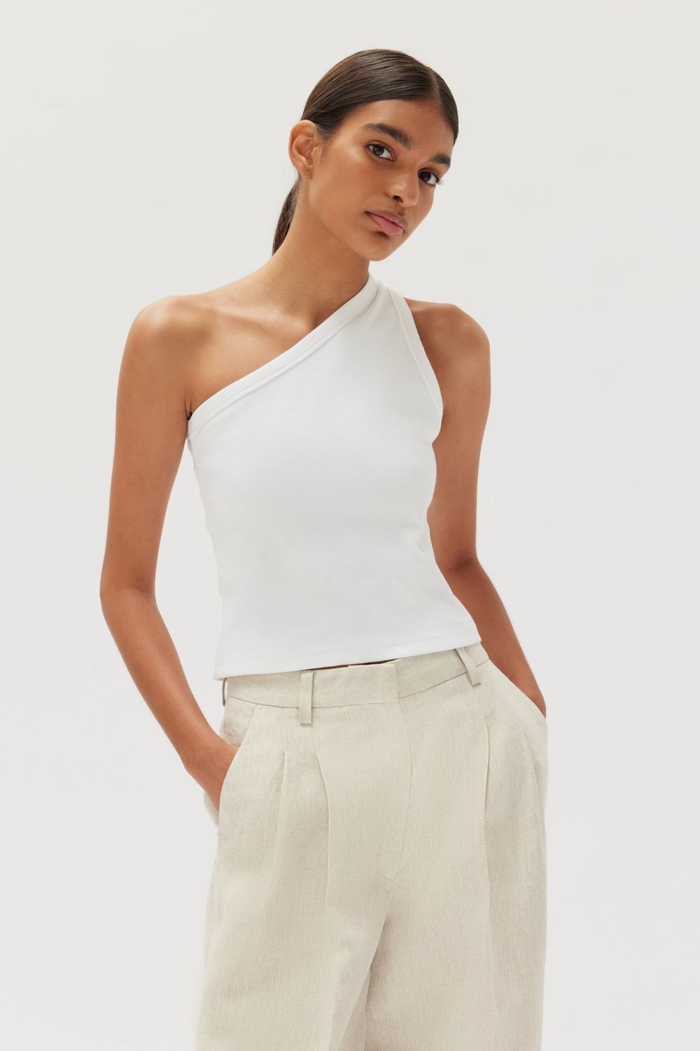 Asymmetrical Organic Jersey Singlet