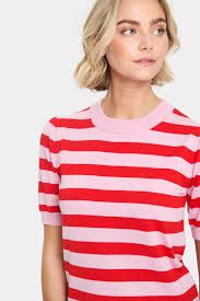 Mila Striped SS Pullover