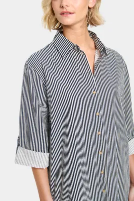 Zalinda Stripe Shirt Dress