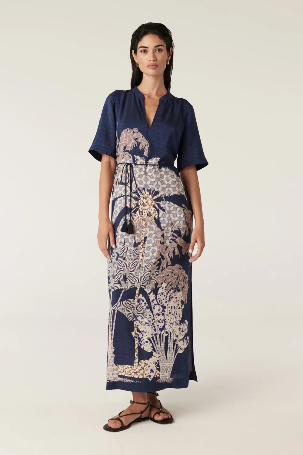 Pina Kaftan Dress, Colour: Mirage Print, Size: 8