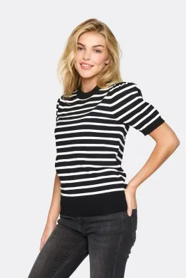 Mila Striped SS Pullover