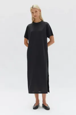 Silk Blend Tee Dress