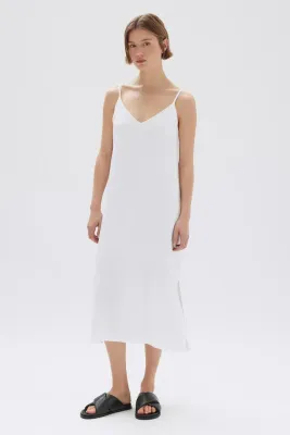 Vallory Linen Slip Dress