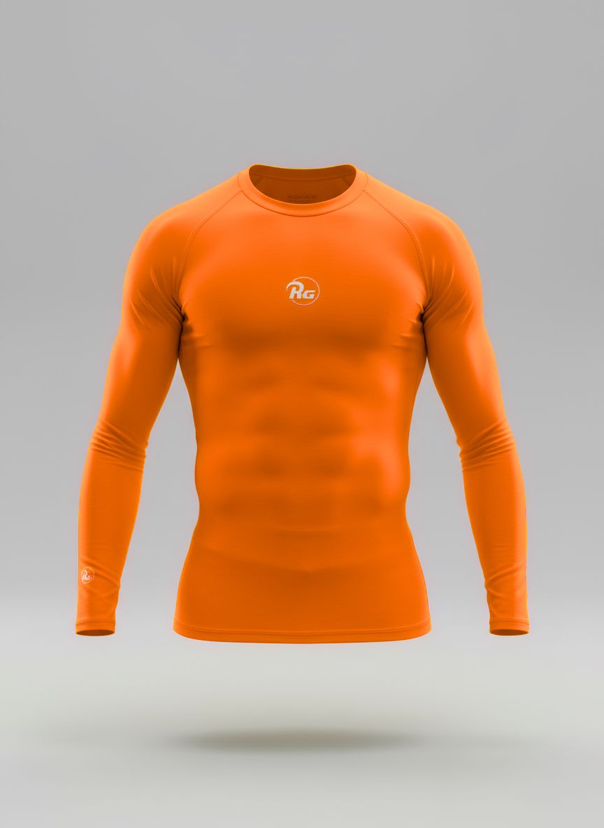 Maglia Termica, Colore: Arancione, Taglia: 3XS