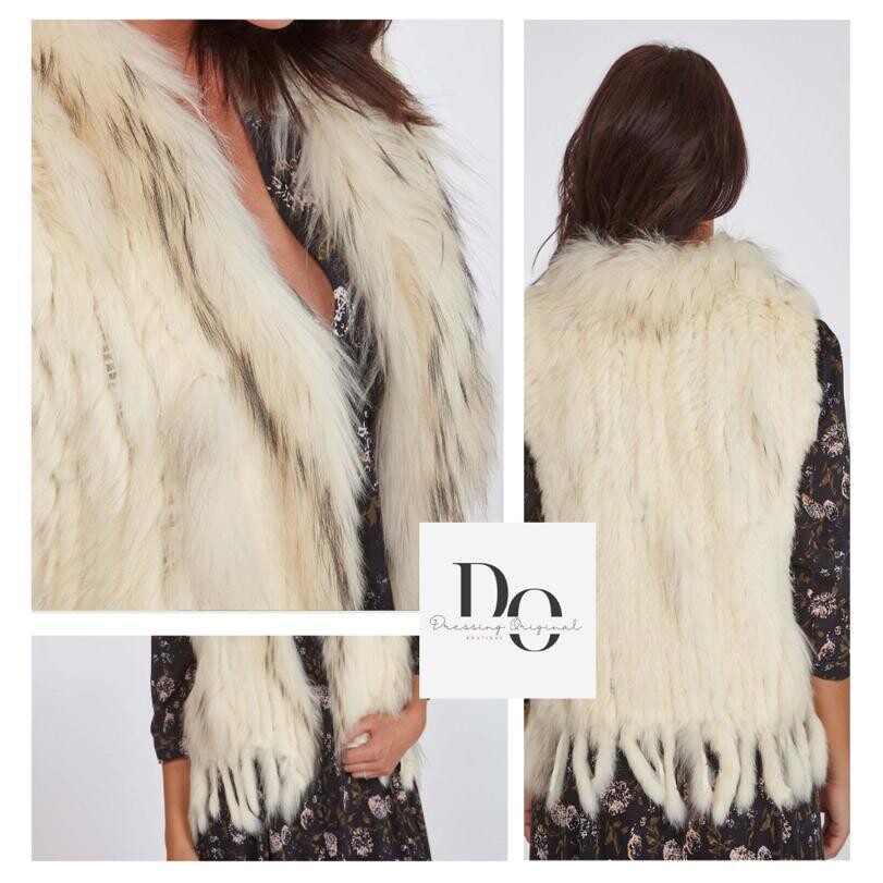 Gilet lapin tricoté