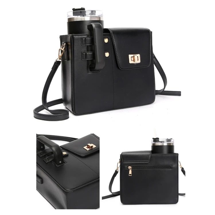 Cross body tumbler or bottle holder bag