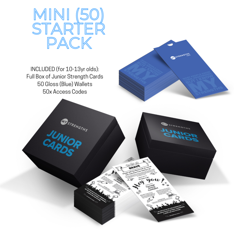 Junior MINI STARTER Package (50) - Everything to Deliver MyCharacter for 50 participants (10-13yrs)