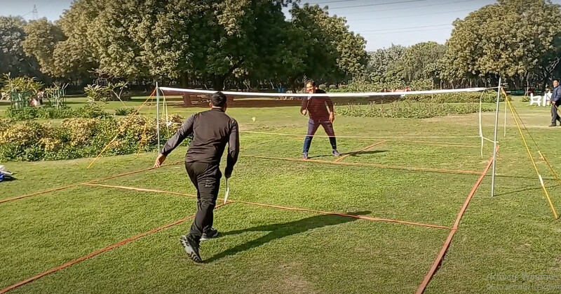 Badminton Court Markings, Singles