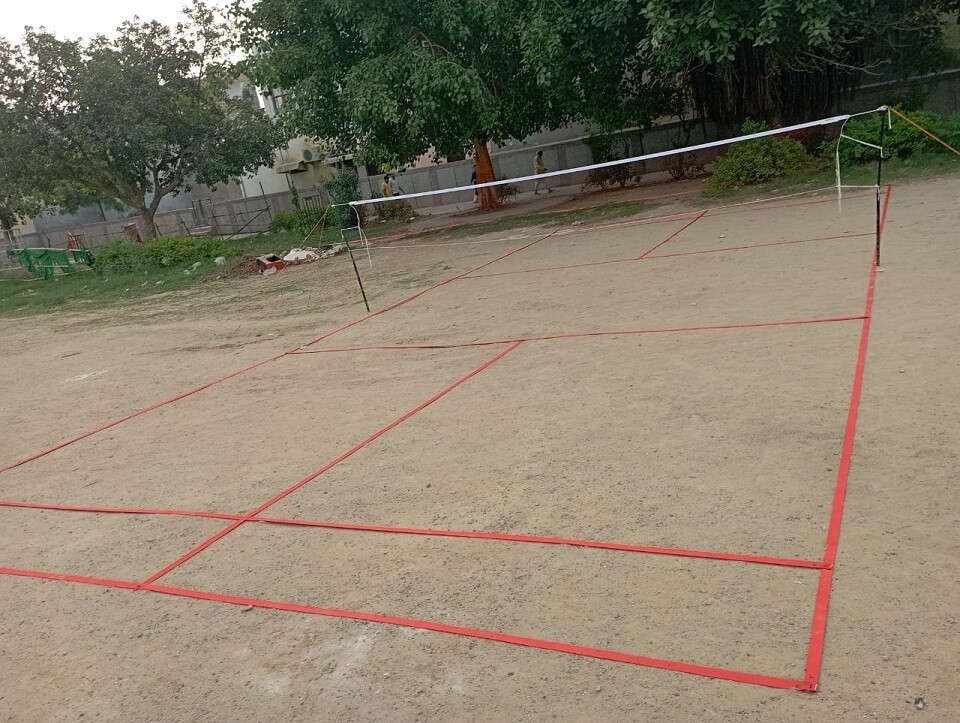 Badminton Court Markings, Doubles