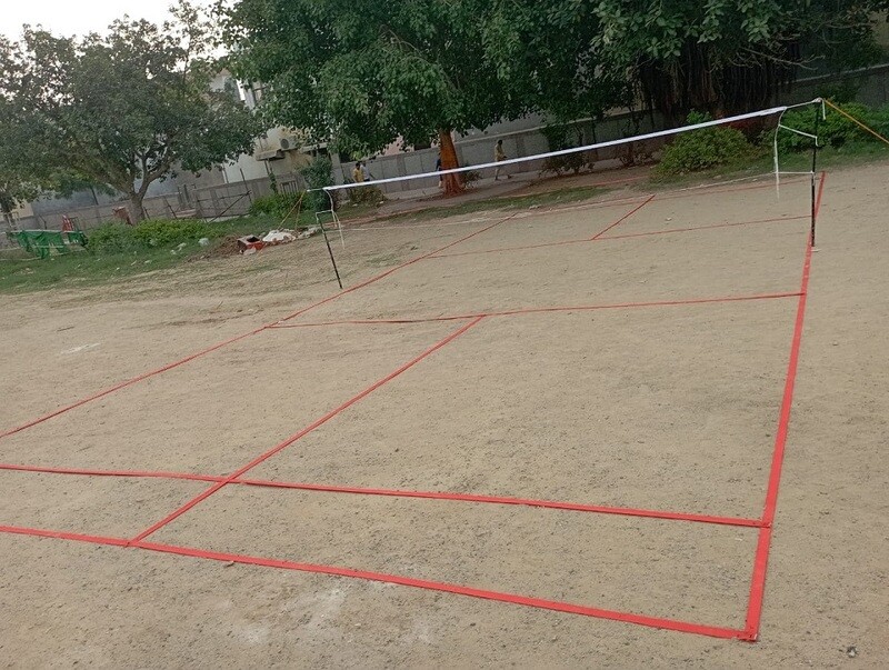 Badminton Court Markings, Doubles