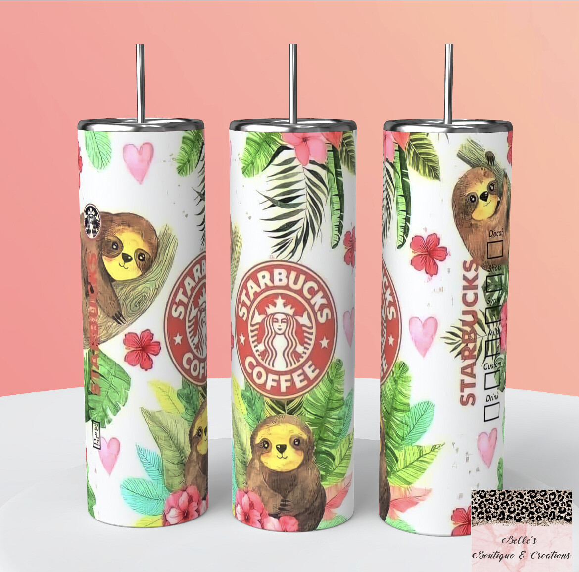 Sloths Starbucks Tumbler