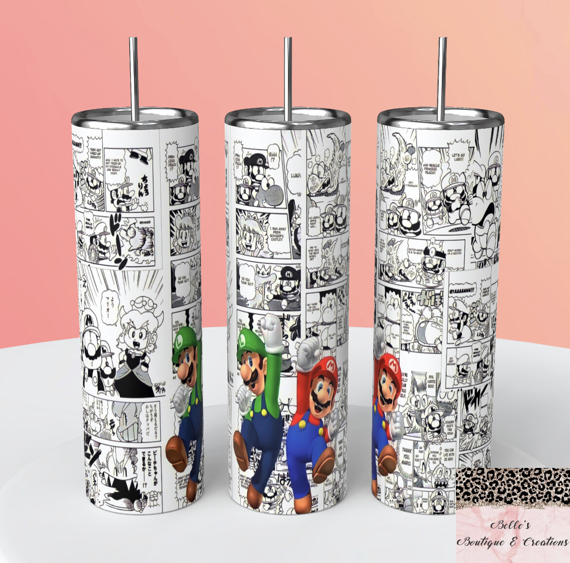 Mario Bros Comic Tumbler