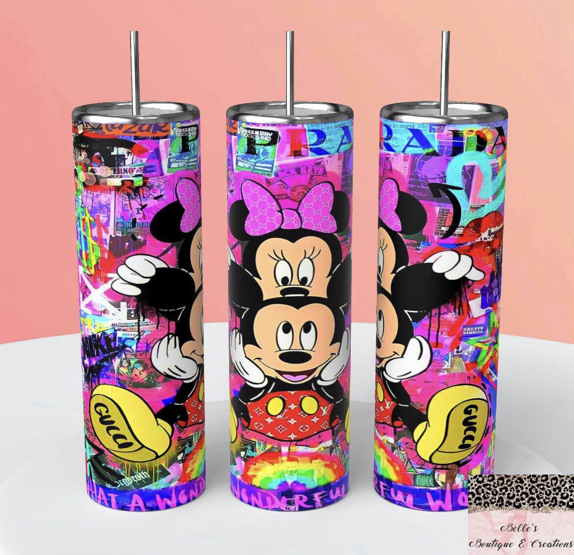 Mickey and Minnie Mouse Tumbler