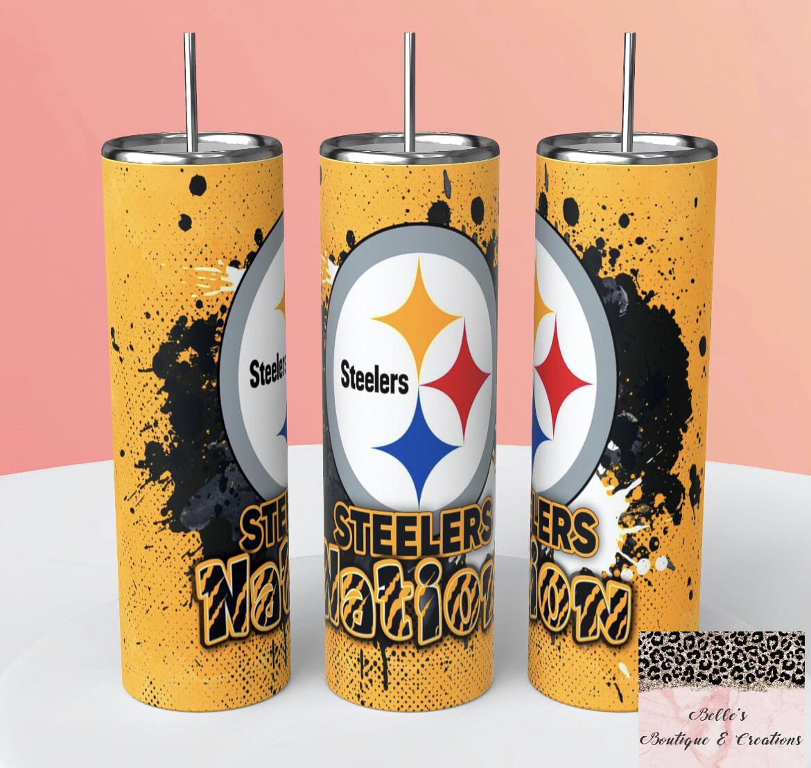Steelers Football Tumbler