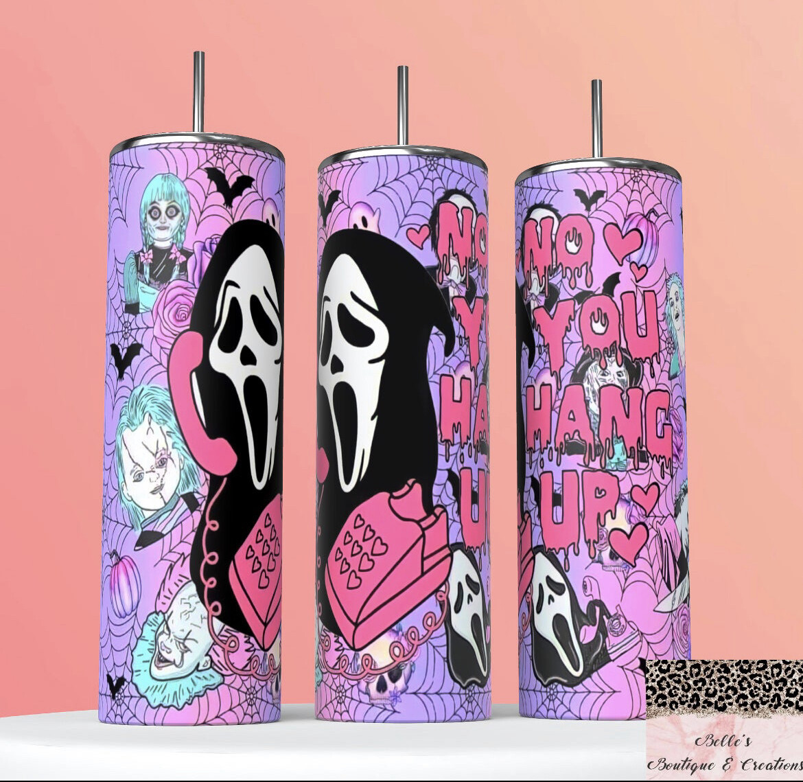 Ghostface Scream Horror Tumbler