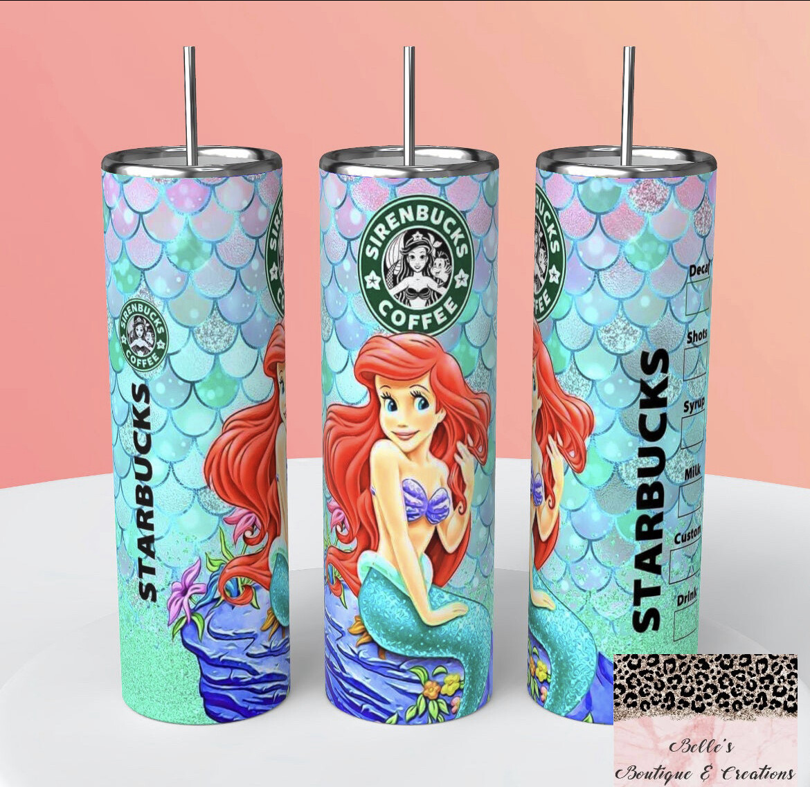 The Little Mermaid Starbucks Tumbler