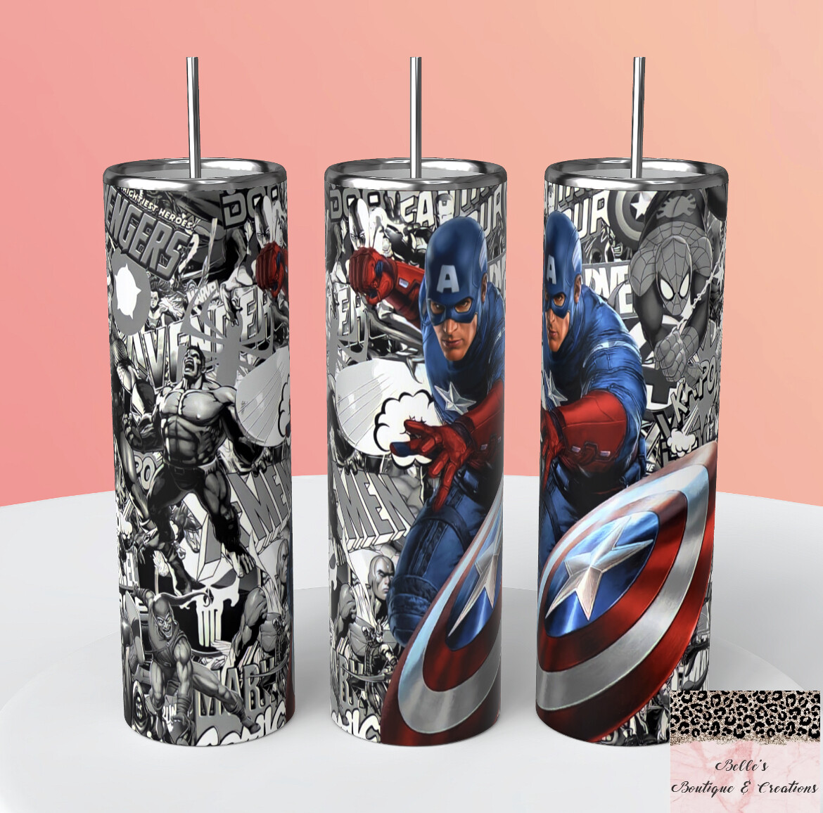 Captain America Comic Tumbler