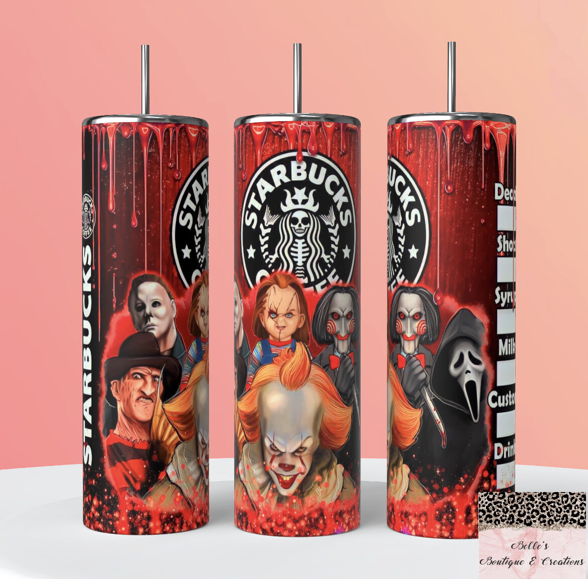 Horror Starbucks Tumbler