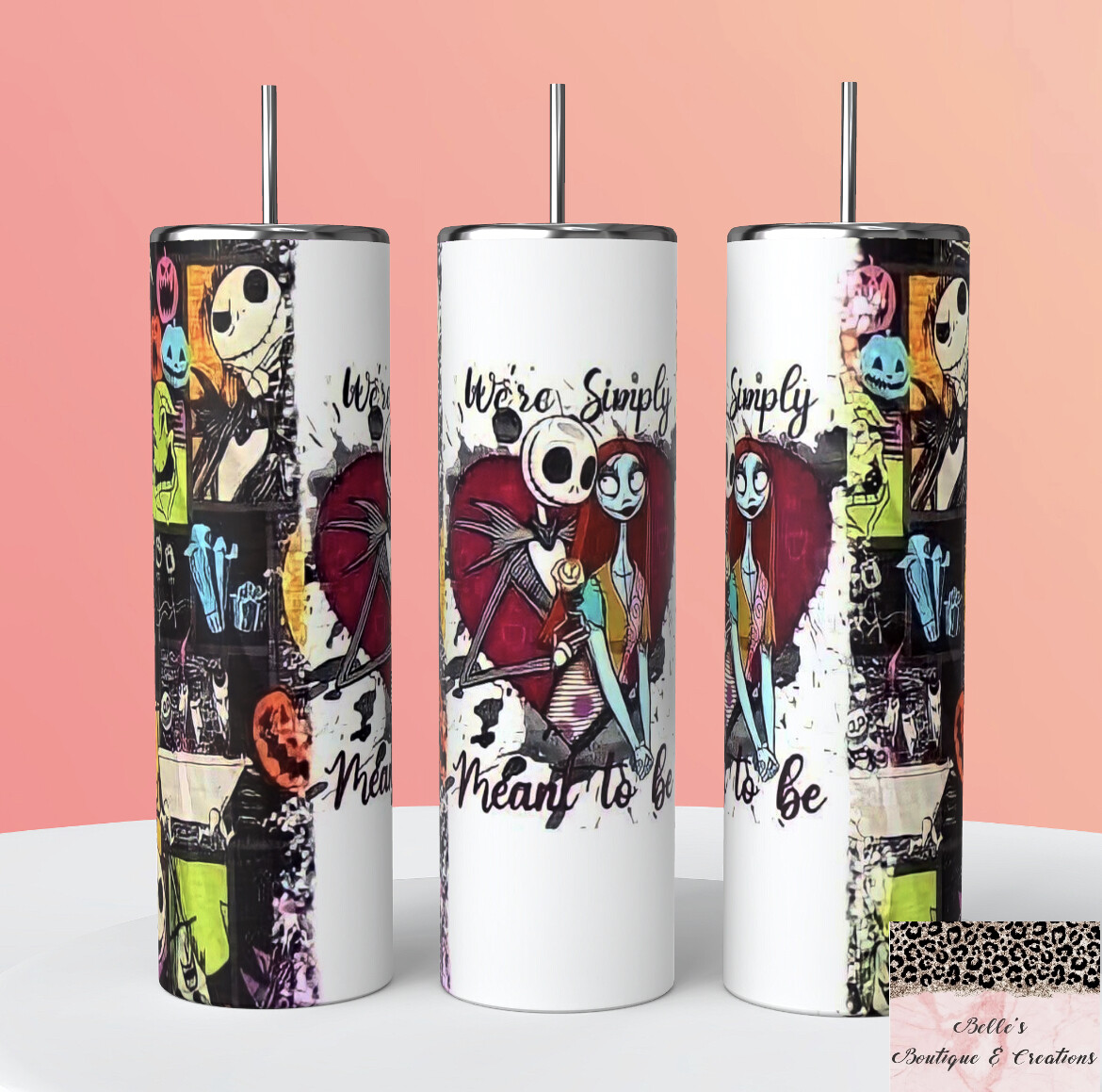 Nightmare Before Christmas Jack and Sally Tumbler