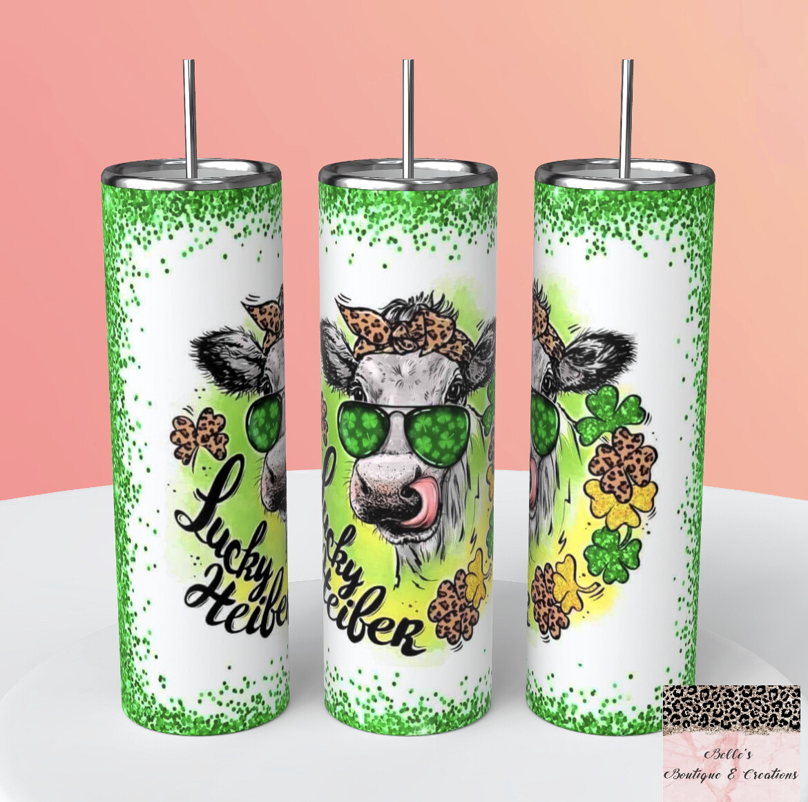 St Patrick’s Day Cow Tumbler