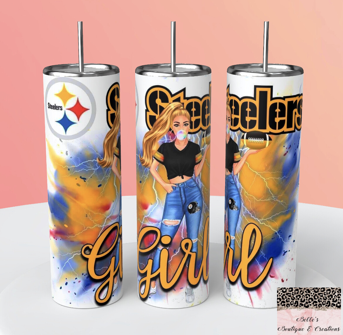 Steelers Football Tumbler