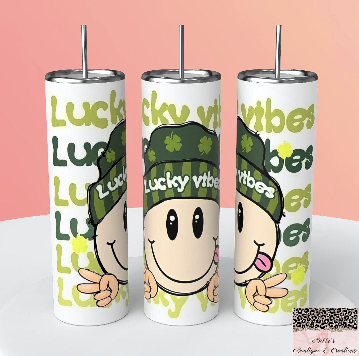 St Patrick’s Day Lucky Vibes Tumbler