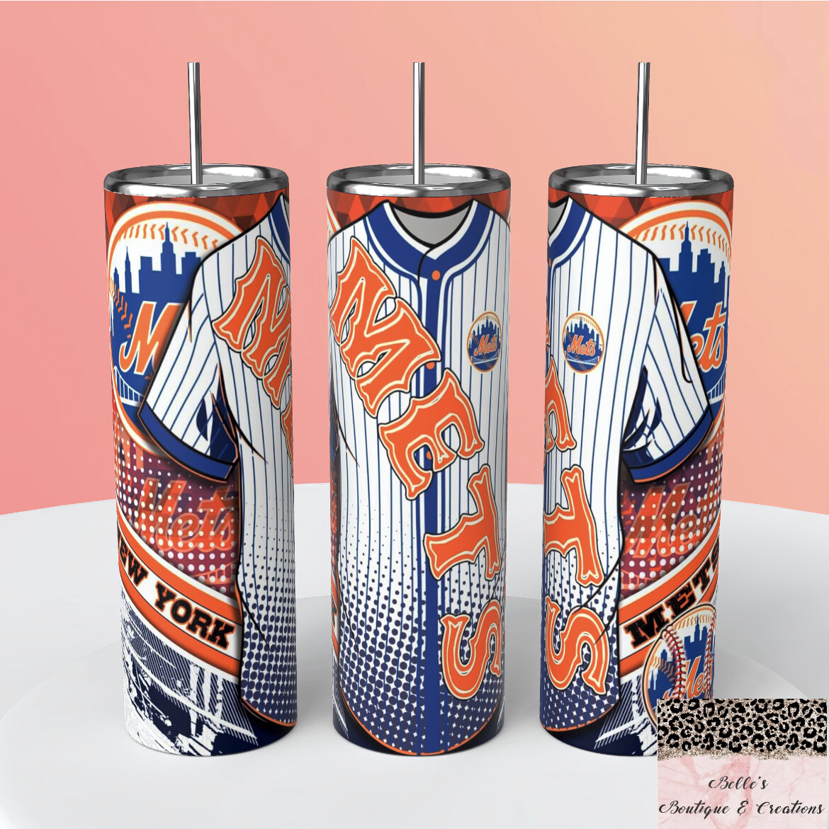 Mets Baseball Tumbler