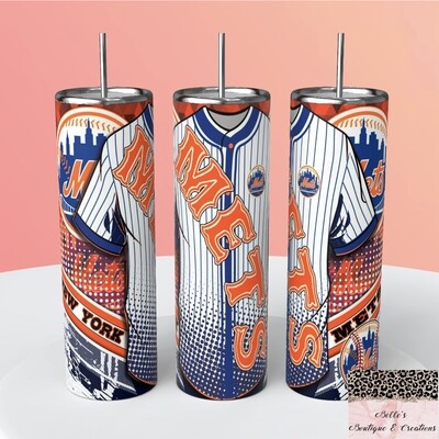 Mets Baseball Tumbler