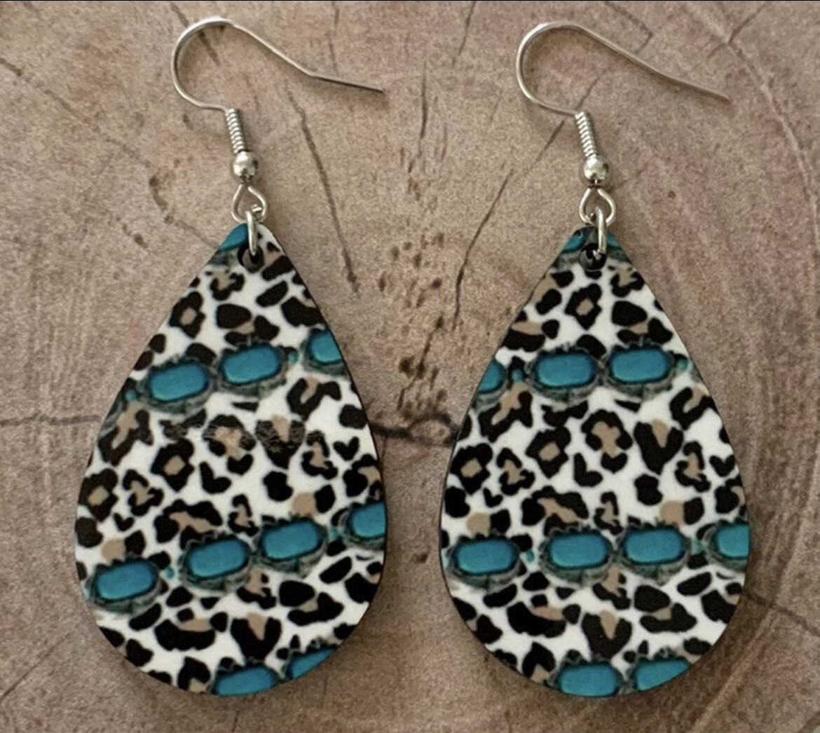 Leopard Print Earrings