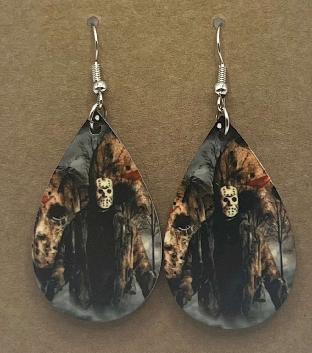 Jason Horror Earrings