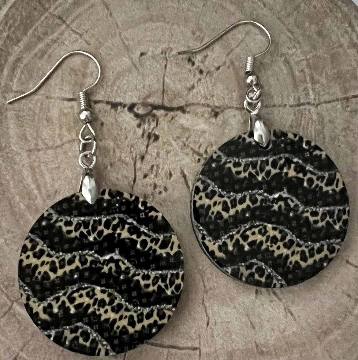 Leopard Print Earrings