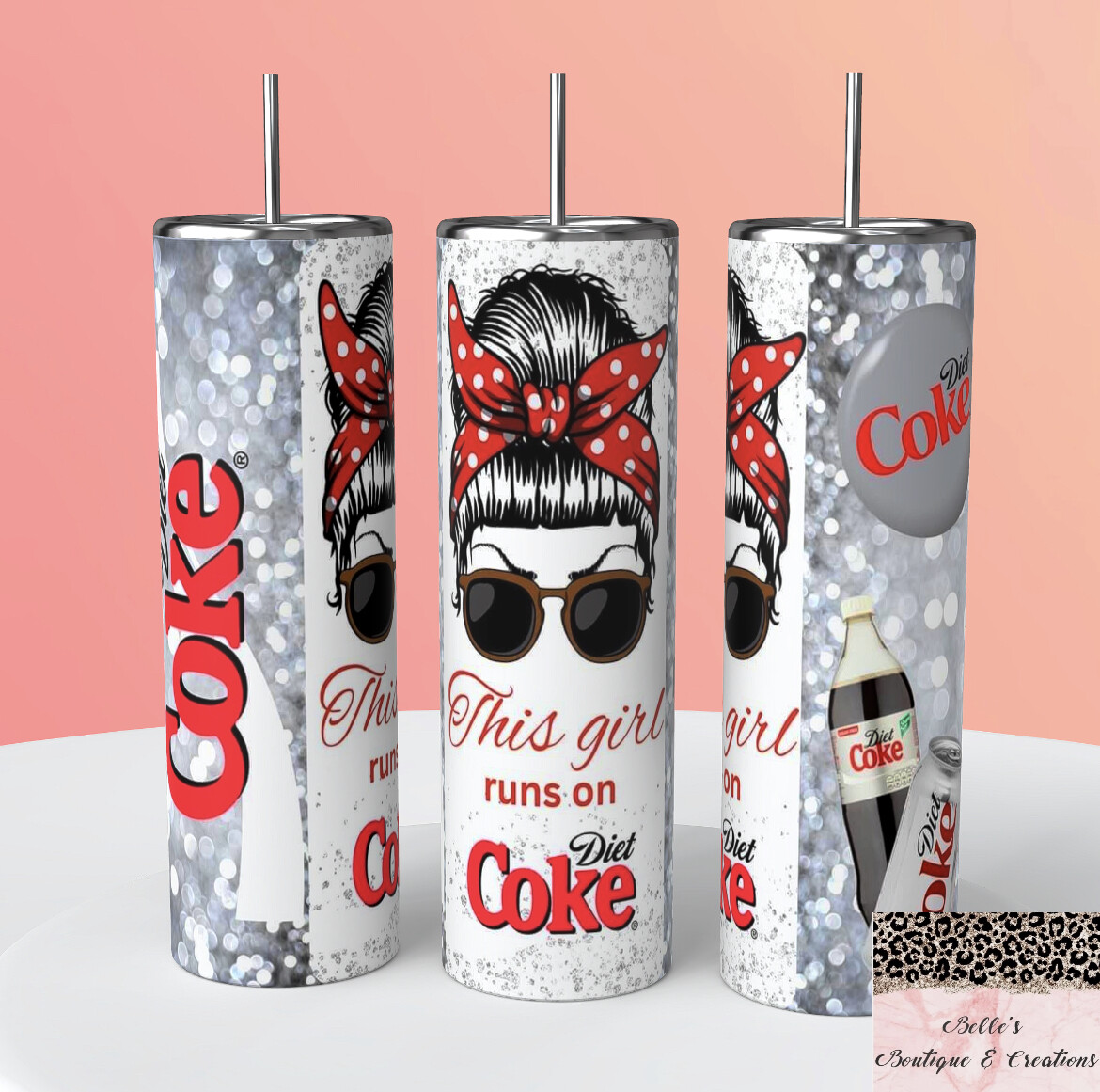 This Girl Runs On Diet Coke Tumbler