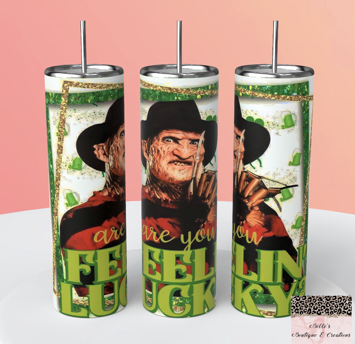 St Patrick’s Day Freddy Tumbler